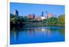 Morning view of Minneapolis skyline from Interstate 94, MN-null-Framed Photographic Print