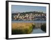 Morning View of Old Town and Car Samoil's Castle, Ohrid, Macedonia-Walter Bibikow-Framed Photographic Print