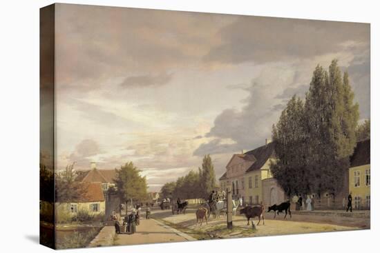 Morning View of Østerbro, 1836-Christen Schjellerup Kobke-Stretched Canvas