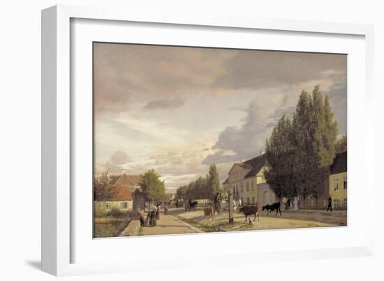 Morning View of Østerbro, 1836-Christen Schjellerup Kobke-Framed Giclee Print