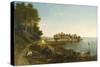 Morning, View on Smith's Island, Norwalk Bay, Connecticut, 1863 (Oil on Canvas)-George Loring Brown-Stretched Canvas