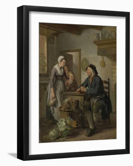 Morning Visit-Adriaan De Lelie-Framed Art Print