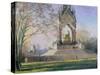 Morning Visitors to the Albert Memorial-Bob Brown-Stretched Canvas