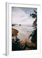 Morning Walk at Cannon Beach, Peaceful Oregon Coast-Vincent James-Framed Photographic Print