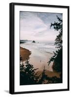 Morning Walk at Cannon Beach, Peaceful Oregon Coast-Vincent James-Framed Photographic Print