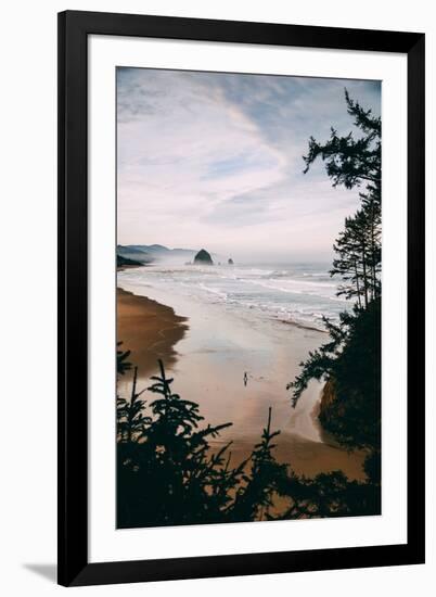 Morning Walk at Cannon Beach, Peaceful Oregon Coast-Vincent James-Framed Photographic Print