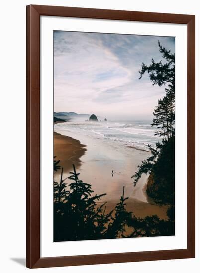 Morning Walk at Cannon Beach, Peaceful Oregon Coast-Vincent James-Framed Photographic Print