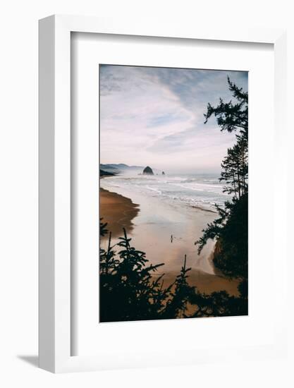 Morning Walk at Cannon Beach, Peaceful Oregon Coast-Vincent James-Framed Photographic Print