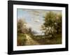 Morning Walk-null-Framed Art Print