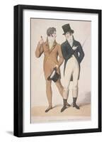 Morning Walking and Riding Dresses, C1810-W Read-Framed Giclee Print