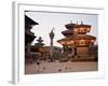 Morning Worship, Durbar Square, Unesco World Heritage Site, Patan, Kathmandu, Nepal-Don Smith-Framed Photographic Print