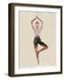 Morning Yoga Pose I-Judi Bagnato-Framed Art Print