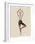 Morning Yoga Pose I-Judi Bagnato-Framed Art Print