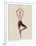 Morning Yoga Pose I-Judi Bagnato-Framed Art Print