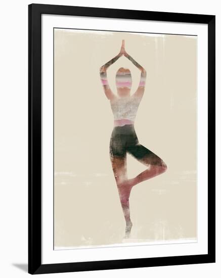 Morning Yoga Pose I-Judi Bagnato-Framed Art Print