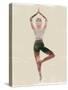 Morning Yoga Pose I-Judi Bagnato-Stretched Canvas