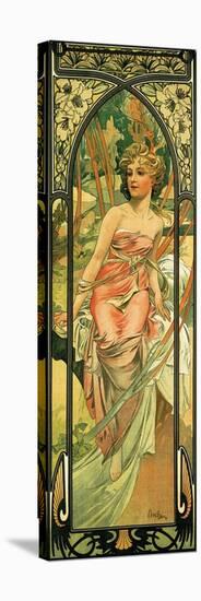 Morning-Alphonse Mucha-Stretched Canvas