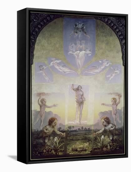 Morning-Philipp Otto Runge-Framed Stretched Canvas