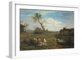 Morning-Antonio Fontanesi-Framed Giclee Print