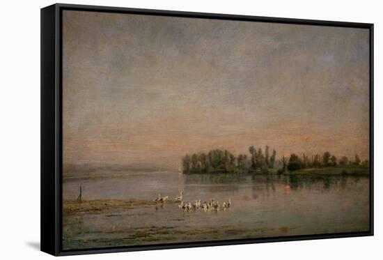 Morning-Charles-Francois Daubigny-Framed Stretched Canvas