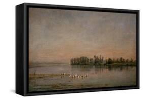 Morning-Charles-Francois Daubigny-Framed Stretched Canvas