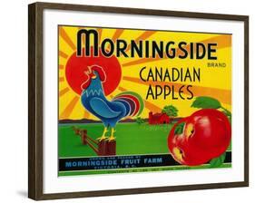 Morningside Apple Label - Canada-Lantern Press-Framed Art Print