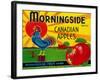 Morningside Apple Label - Canada-Lantern Press-Framed Art Print