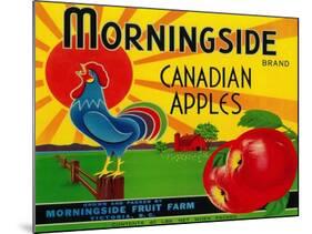 Morningside Apple Label - Canada-Lantern Press-Mounted Art Print