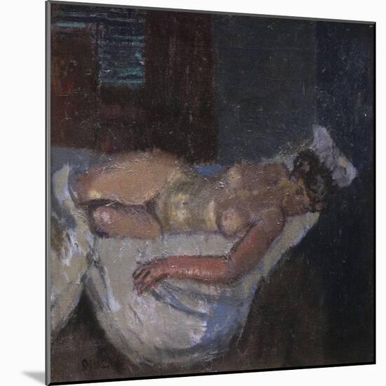 Mornington Crescent Nude-Walter Richard Sickert-Mounted Giclee Print