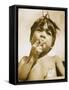 Moro Boy Smoking-null-Framed Stretched Canvas