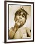 Moro Boy Smoking-null-Framed Photographic Print