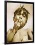 Moro Boy Smoking-null-Framed Photographic Print