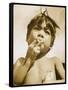 Moro Boy Smoking-null-Framed Stretched Canvas