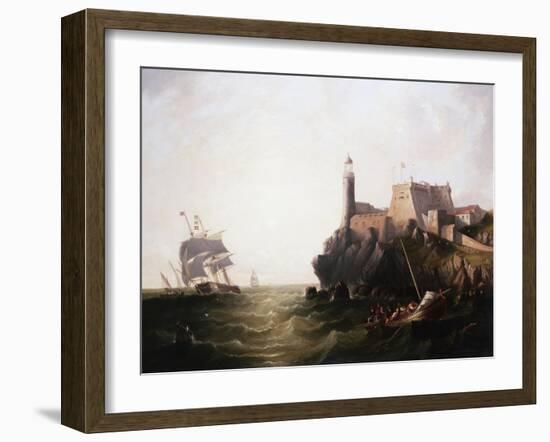 Moro Castle, Cuba-James Wilson Carmichael-Framed Giclee Print