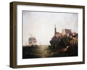 Moro Castle, Cuba-James Wilson Carmichael-Framed Giclee Print