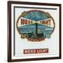 Moro Light Superiores Brand Cigar Inner Box Label-Lantern Press-Framed Art Print