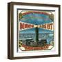 Moro Light Superiores Brand Cigar Outer Box Label-Lantern Press-Framed Art Print