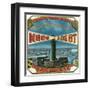 Moro Light Superiores Brand Cigar Outer Box Label-Lantern Press-Framed Art Print