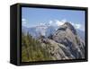 Moro Rock and the High Mountains of the Sierra Nevada, Sequoia National Park, California, USA-Neale Clarke-Framed Stretched Canvas