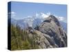 Moro Rock and the High Mountains of the Sierra Nevada, Sequoia National Park, California, USA-Neale Clarke-Stretched Canvas