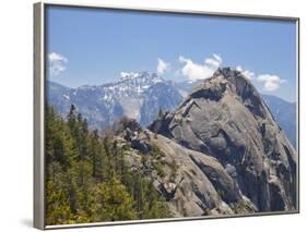 Moro Rock and the High Mountains of the Sierra Nevada, Sequoia National Park, California, USA-Neale Clarke-Framed Photographic Print