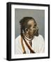 Moroccan - a Recif Man with a Dyed Pigtail and White Tunic-null-Framed Photographic Print