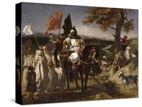 Moroccan Caid, 1837-Eugene Delacroix-Stretched Canvas