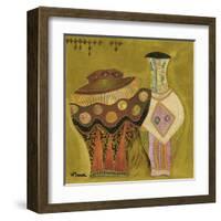 Moroccan Ceramics IV-Valérie Maugeri-Framed Art Print