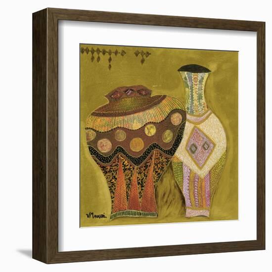 Moroccan Ceramics IV-Valérie Maugeri-Framed Art Print