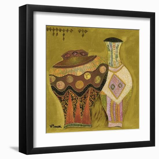 Moroccan Ceramics IV-Valérie Maugeri-Framed Art Print