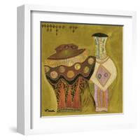 Moroccan Ceramics IV-Valérie Maugeri-Framed Art Print