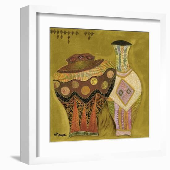 Moroccan Ceramics IV-Valérie Maugeri-Framed Art Print