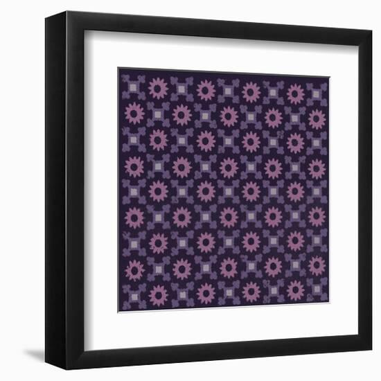 Moroccan Daisy (Purple)-Susan Clickner-Framed Giclee Print