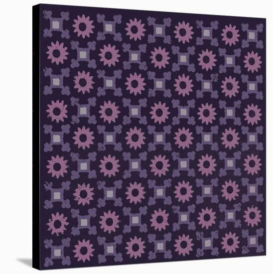Moroccan Daisy (Purple)-Susan Clickner-Stretched Canvas